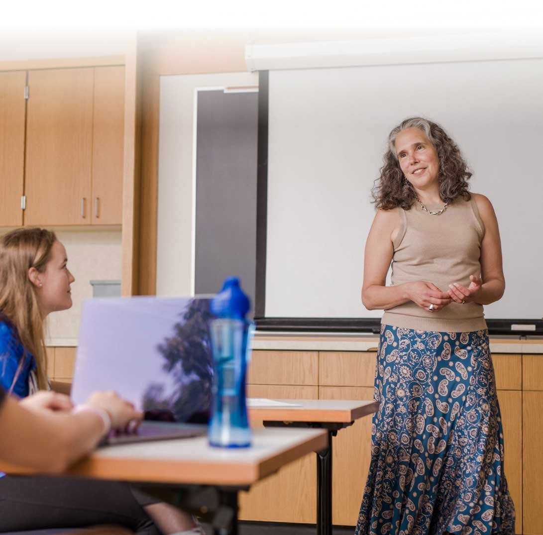 professor in front of class