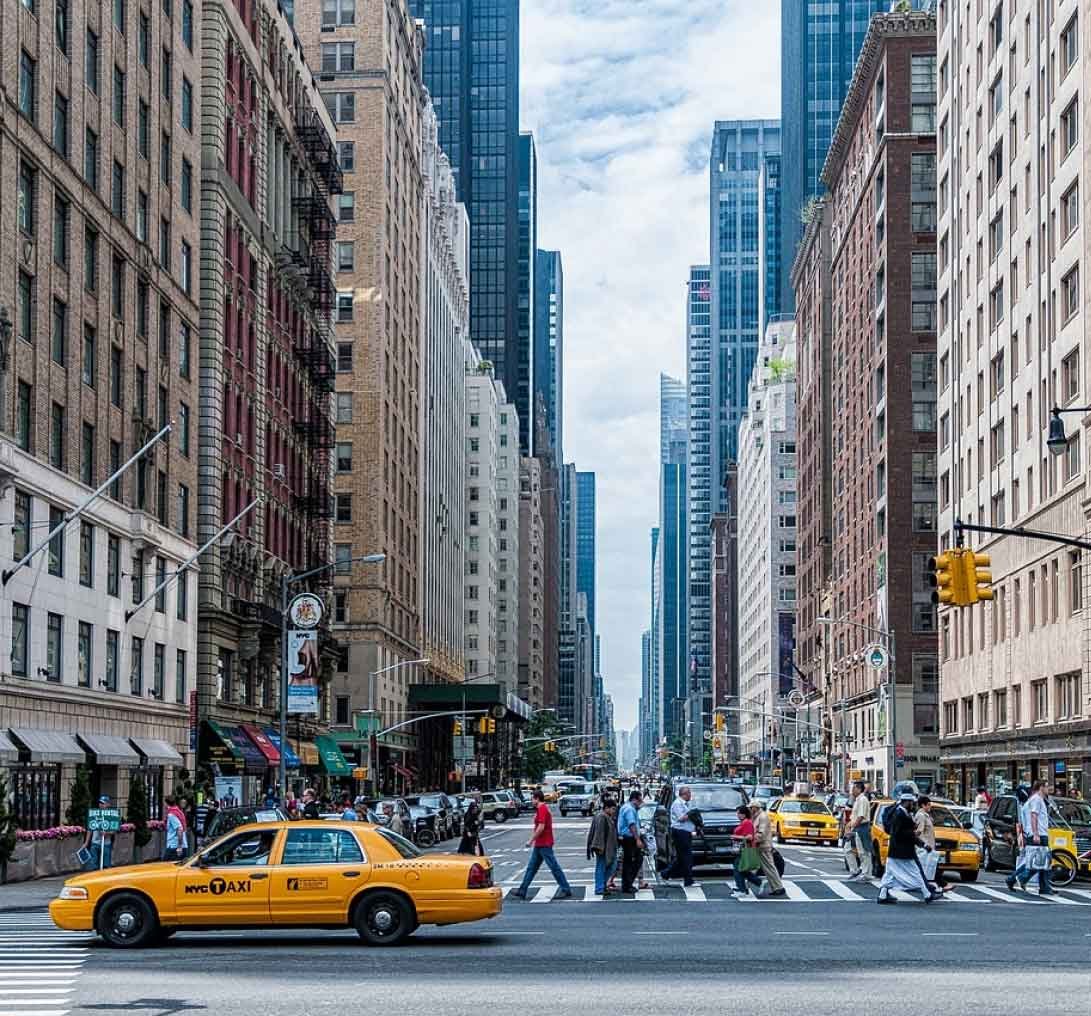 New York City and yellow cab