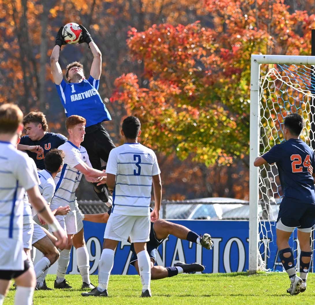 students playing soccer
