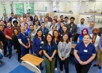 nursing students and faculty in simulation lab